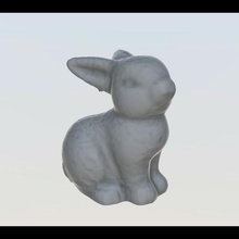coelho 01 a arte animais brinquedo 3d print model - Mito3D