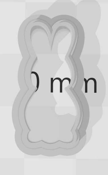 bunny 20mm rabbit 3D print model - Mito3D