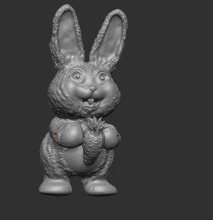 tavşan havuç Şirin kürklü 3d print model - Mito3D