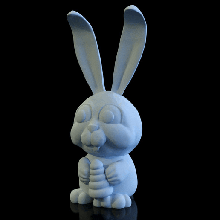 lapin carotte gadget mignonne souvenir collection unique jouet 3d print model - Mito3D