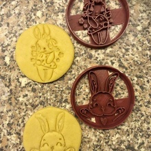 bunny cookie cutter 3d print model - Mito3D