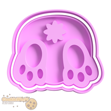 bunny cookie cutter & stamp 3d print model - Mito3D