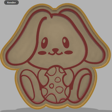 bunny cookie cutter 004 home fondant plasticine modelling clay easter food cooking 3d print model - Mito3D