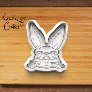 bunny cookie cutter 0320 present gift love baking fondant clay anniversary birthday easter rabbit egg 3d print model - Mito3D