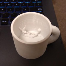 bunny cup home coffee mug bugs 3d print model - Mito3D