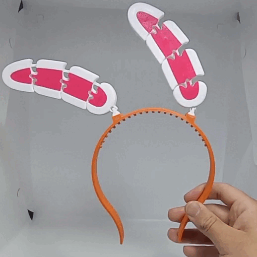 tavşan kulaklar esnek Paskalya paskalya kültleri kulak 3D print model - Mito3D