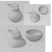 Hase Ostern 3d print model - Mito3D