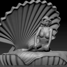 lapin fille sexy 3d print model - Mito3D