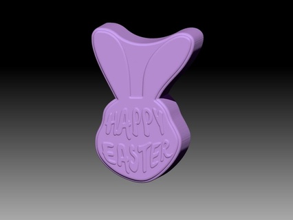 Hase glücklich Ostern solide Shampoo Schimmel Seife Pumpe Badebomben Badebombe Bad Drücken Frohe 3d print model - Mito3D