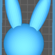 bunny head rabbit animal berry mewmewberry 3d print model - Mito3D