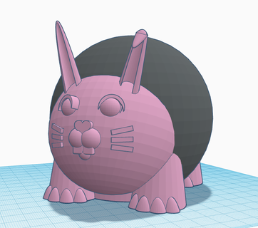 bunny holder echo dot 4th 5th gen rabbit alexa 3d print model - Mito3D