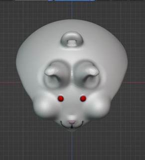 bunny keychain earrings bunny earrings keychain  3d print model - Mito3D