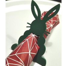 bunny anello di tovagliolo pasqua ornamento casa 3d print model - Mito3D