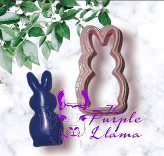 bunny silhouette polymer clay cutters 1 cutter 3d print model - Mito3D