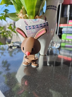 bunny springie rabbit easter bobble head toy 3d print model - Mito3D