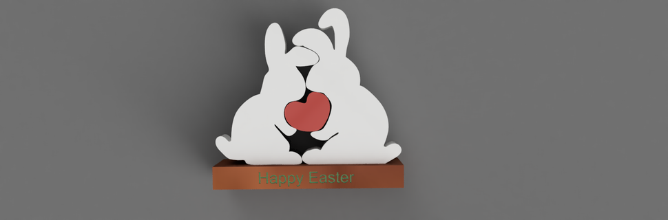 Hase Stand Osterkulte 3d print model - Mito3D