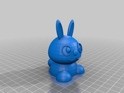 tavşan Ölçek heykel hayvan hayvanlar yaratıklar Sanat 3d print model - Mito3D
