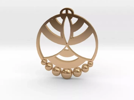 burbage wiltshire surgir cercle pendentif récolte 3d print model - Mito3D