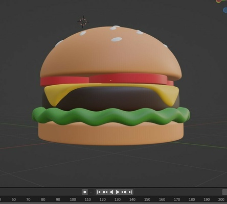 hamburger cheesburger 3d print model - Mito3D