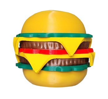 burger Kutu konteyner ev halkı mutfak araç depolama Yarar konteynerler 3d print model - Mito3D