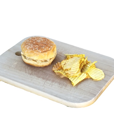 burger fries bread fruit tree forest bun flower plant food drink juice nature vegetable pastry home apple 3d model cay chuoi banana wooden wood peach grass 3d print model - Mito3D