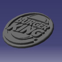 burger king keychain various whopper hamburger key ring 3d print model - Mito3D