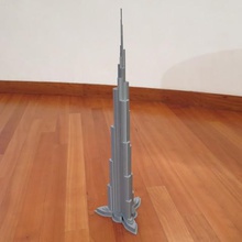 o burj khalifa arquitetura dubai de alta construção 3d print model - Mito3D