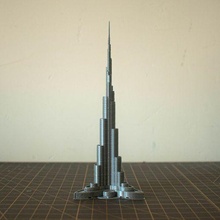 burj Khalifa arquitetura arte construção construir réplica marco coleção 3d print model - Mito3D