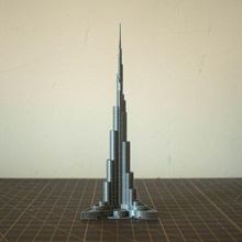 burj califa arquitectura Arte edificio arte réplica punto referencia colección 3d print model - Mito3D