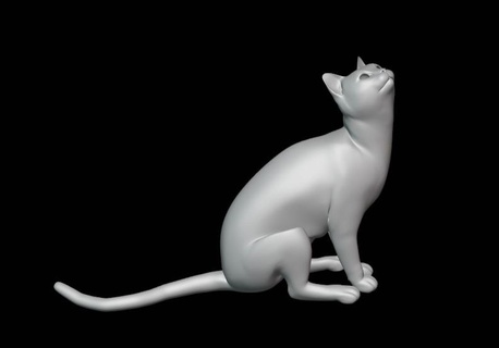 birmanya kedi poz 1 fareler hayvan köpek yavrusu Aşk ev tatlı yanık doğurmak 3d print model - Mito3D