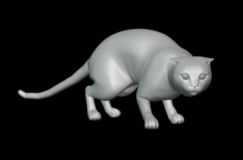 birmanya kedi poz 3 fareler hayvan köpek yavrusu Aşk ev tatlı yanık doğurmak 3d print model - Mito3D