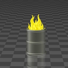 bruciando barile 3d print model - Mito3D