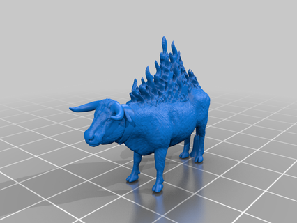 bruciando mucca giocattolo gioco 3d print model - Mito3D