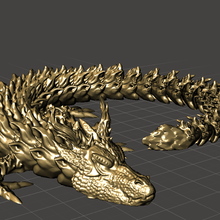 brûlant dragon impression endroit art flexi agiter articulé tik tok 3d print model - Mito3D