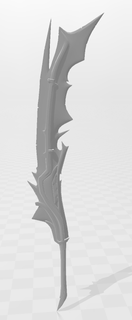 espada ardiente código vena cosplay arma 3d print model - Mito3D