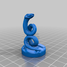 burrowing serpent 28mm mini 3dprintable dnd miniature prop dungeon dungeons and dragons evil frostgrave no support pathfinder rpg snake supportless tabletop gaming ttrpg wargame wargaming warhammer games 3d print model - Mito3D