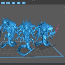 kazma spitör Uzay böcek oyun Warhammer 40k Tyranids ravener böcekler 3d print model - Mito3D
