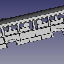 bus a120 ho rectangle headlight modeling train tram tt sncb sncv tec delijn diorama decor 1 87 3d print model - Mito3D