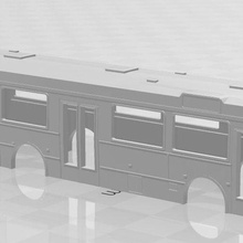 bus a120 tt modeling train tram sncb sncv tec delijn diorama decor 1 120 3d print model - Mito3D