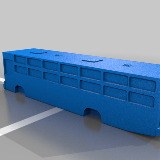 autobus Marco Polo torino 1983 arte brasile decorazione guarulhos rio 3D print model - Mito3D