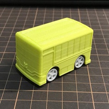 autobús de pull-back coches juguete juego juguetes 3d print model - Mito3D