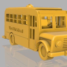 Bus Schule Voxelab Kulte Wagen Auto kollektiv Juguetes Niños Spiel Kits 3d print model - Mito3D