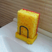 bush homer meme sponge holder 3d print model - Mito3D