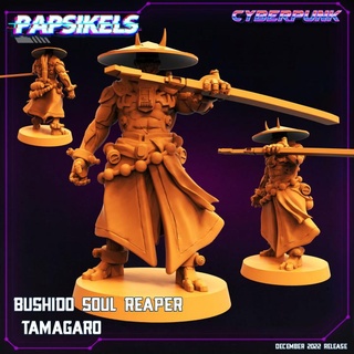 bushido soul reaper tamagaro cyberpunk samurai 3d print model - Mito3D