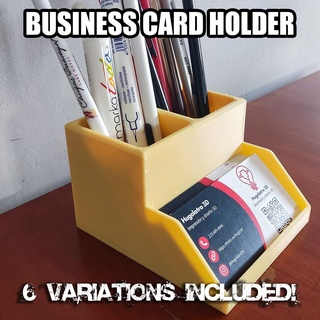negócio cartão caneta suporte casa escritório 3d print model - Mito3D