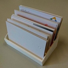 business card holder - visitenkartenhalter visitenkarte organization 3d print model - Mito3D