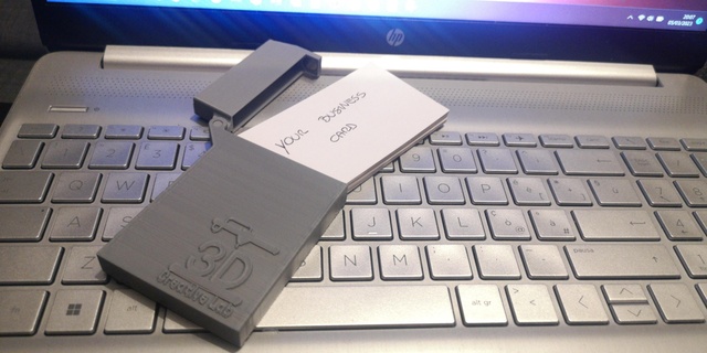 business card holder magnetic version 3dcreativelab case cardholder ticket 3d print model - Mito3D