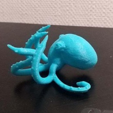 business card holder octopus style cards office 3d print model - Mito3D
