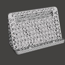 business card holder parametric triangles various 3d print model - Mito3D