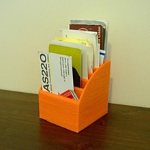 business card organizer verschiedene Schreibtisch - Organisation 3d business-card-Inhaber Haushalt office openscad nützlich 3d print model - Mito3D
